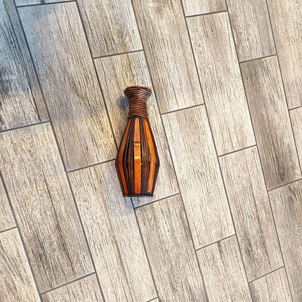 Wood Art /vase to hold dry flowers, leaf collection, grass, ... - Picture 5 of 16